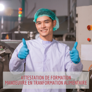 Manoeuvre en transformation alimentaire Parcours Formation | Manoeuvre en transformation alimentaire Homme alimentaire usine